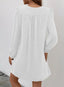Veloria | A-Line Ruffle Sleeve V-Neck Mini Dress