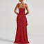 Zenvira | Sleeveless Bodycon Ruched High Slit Maxi Dress