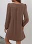 Veloria | A-Line Ruffle Sleeve V-Neck Mini Dress