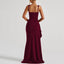 Zenvira | Sleeveless Bodycon Ruched High Slit Maxi Dress