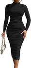 🔥 "Simone" Long Sleeve Bodycon Midi