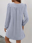 Veloria | A-Line Ruffle Sleeve V-Neck Mini Dress