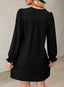 Veloria | A-Line Ruffle Sleeve V-Neck Mini Dress