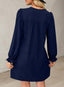 Veloria | A-Line Ruffle Sleeve V-Neck Mini Dress