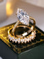 "Nova" Hidden Halo Solitaire Ring