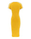 Clyvera | V-Neck Stripe Dress
