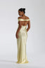 Bridget | Silk Off-Shoulder Gown