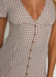 Lunivo | Brown Check Tall Playsuit
