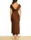 "Helena" Satin Midi Dress