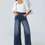 Jenny Pull-On Wide-Leg Jeans