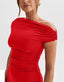 Veliora | Off-Shoulder Ruched Bodycon Mini Dress