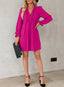 Veloria | A-Line Ruffle Sleeve V-Neck Mini Dress