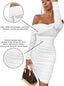 "Zara" One-Shoulder Ruched Mini Dress