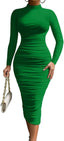 🔥 "Simone" Long Sleeve Bodycon Midi
