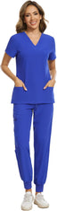 "Vitals+" 2-Piece Scrub Set – Functional, Flattering, and Made to Move
