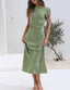 "Helena" Satin Midi Dress