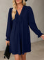 Veloria | A-Line Ruffle Sleeve V-Neck Mini Dress