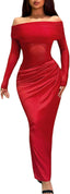 "Reva" Asymmetric Cutout Maxi Dress