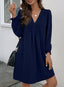 Veloria | A-Line Ruffle Sleeve V-Neck Mini Dress