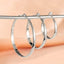 "Luna" Classic Silver Hoop Earrings