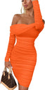 "Zara" One-Shoulder Ruched Mini Dress