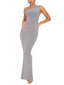 "Serelith" One-Shoulder Maxi Dress