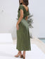 "Helena" Satin Midi Dress