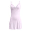 Avaska | Women’s Lace Trim Slit Sleep Dress