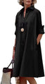 🎀 "Isla" Oversized Shirt Dress