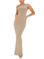 "Serelith" One-Shoulder Maxi Dress
