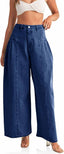 👖 Sloane | Pleated High-Waisted Wide-Leg Jeans