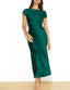 "Helena" Satin Midi Dress