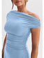 Veliora | Off-Shoulder Ruched Bodycon Mini Dress