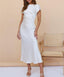 "Helena" Satin Midi Dress