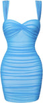 “Suri” Ruched Bodycon Mini Dress