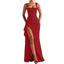 Zenvira | Sleeveless Bodycon Ruched High Slit Maxi Dress