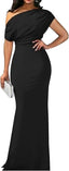 "Soraya" Off-Shoulder Evening Gown