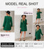 Veloria | A-Line Ruffle Sleeve V-Neck Mini Dress