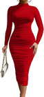 🔥 "Simone" Long Sleeve Bodycon Midi