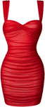 “Suri” Ruched Bodycon Mini Dress