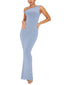 "Serelith" One-Shoulder Maxi Dress