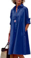 🎀 "Isla" Oversized Shirt Dress
