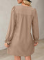Veloria | A-Line Ruffle Sleeve V-Neck Mini Dress