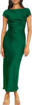 "Helena" Satin Midi Dress