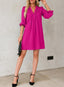 Veloria | A-Line Ruffle Sleeve V-Neck Mini Dress