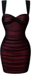 “Suri” Ruched Bodycon Mini Dress