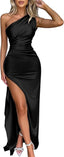 The "Isla" One-Shoulder Slit Maxi Dress