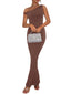"Serelith" One-Shoulder Maxi Dress