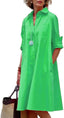 🎀 "Isla" Oversized Shirt Dress