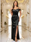 Aurevia | Off-Shoulder Satin Evening Dress